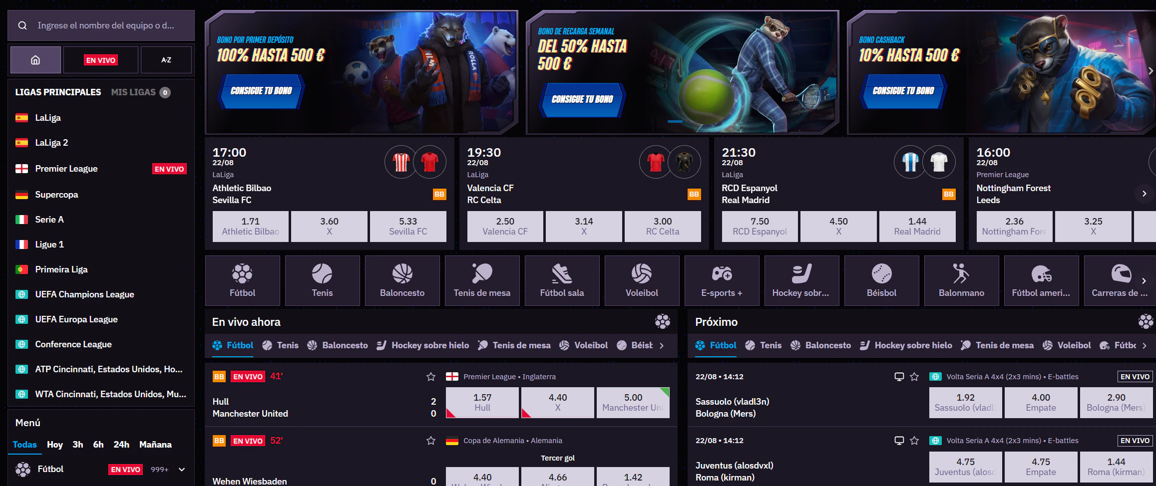Winrolla Casino apuestas deportivas y eSports